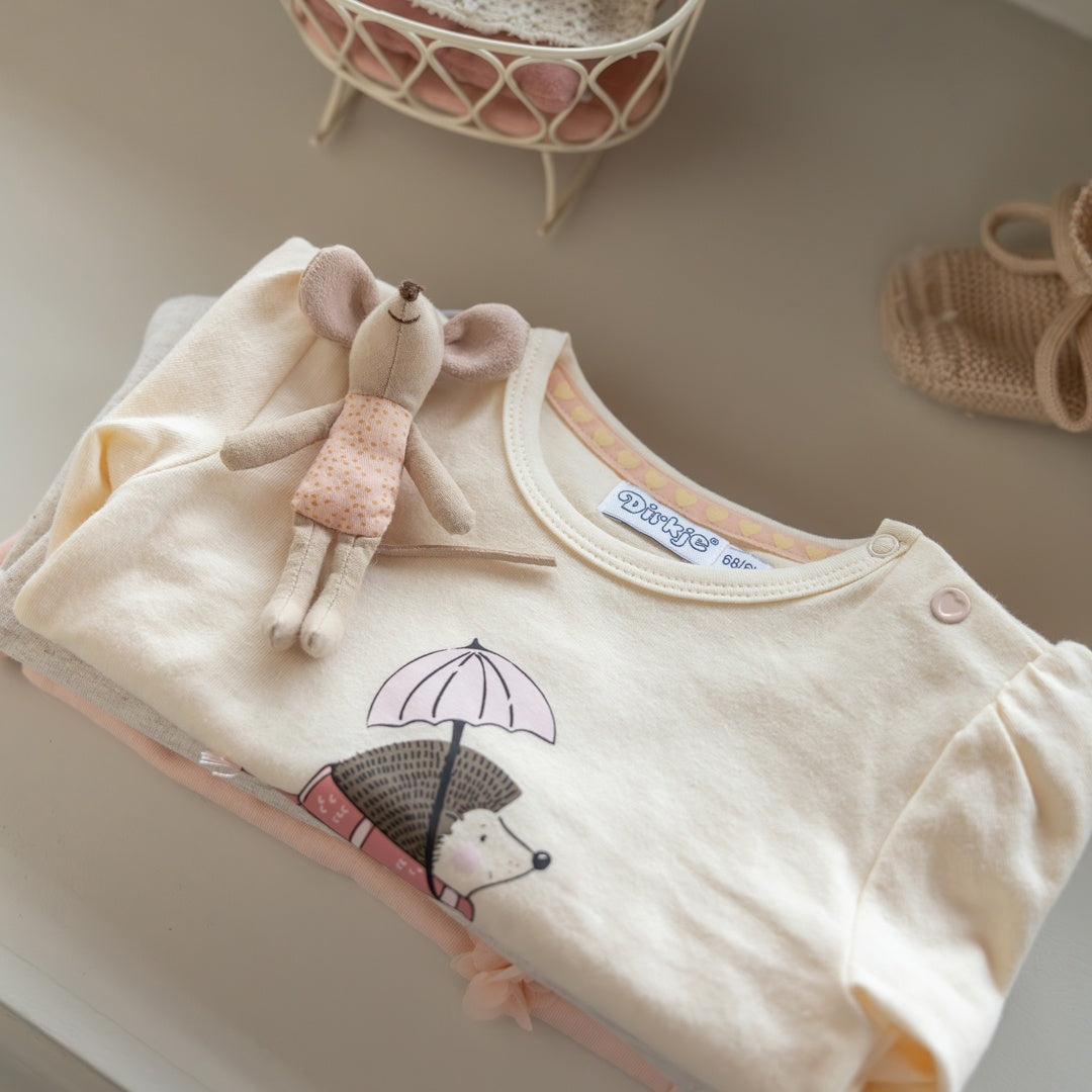 Longsleeve Off white - 03 Girls berry