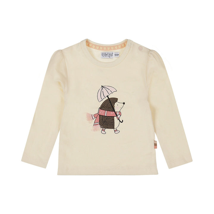 Longsleeve Off white - 03 Girls berry