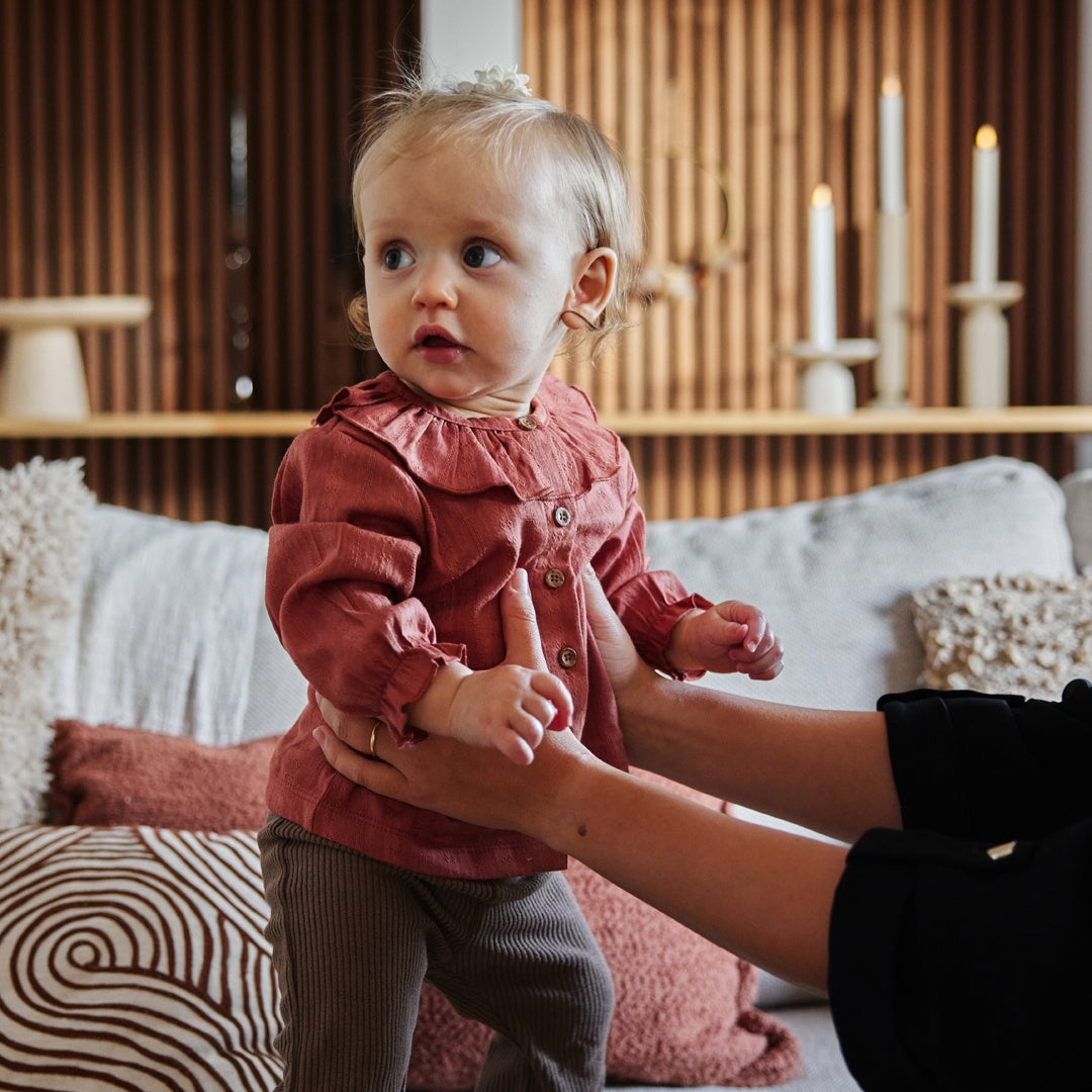 Flared broek Brown - 03 Girls berry