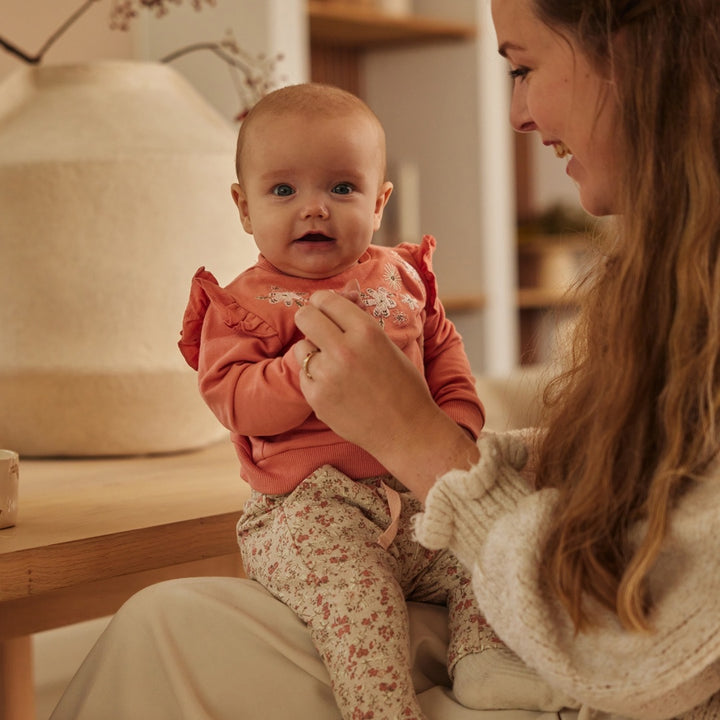 Broek Beige grey - 03 Girls berry