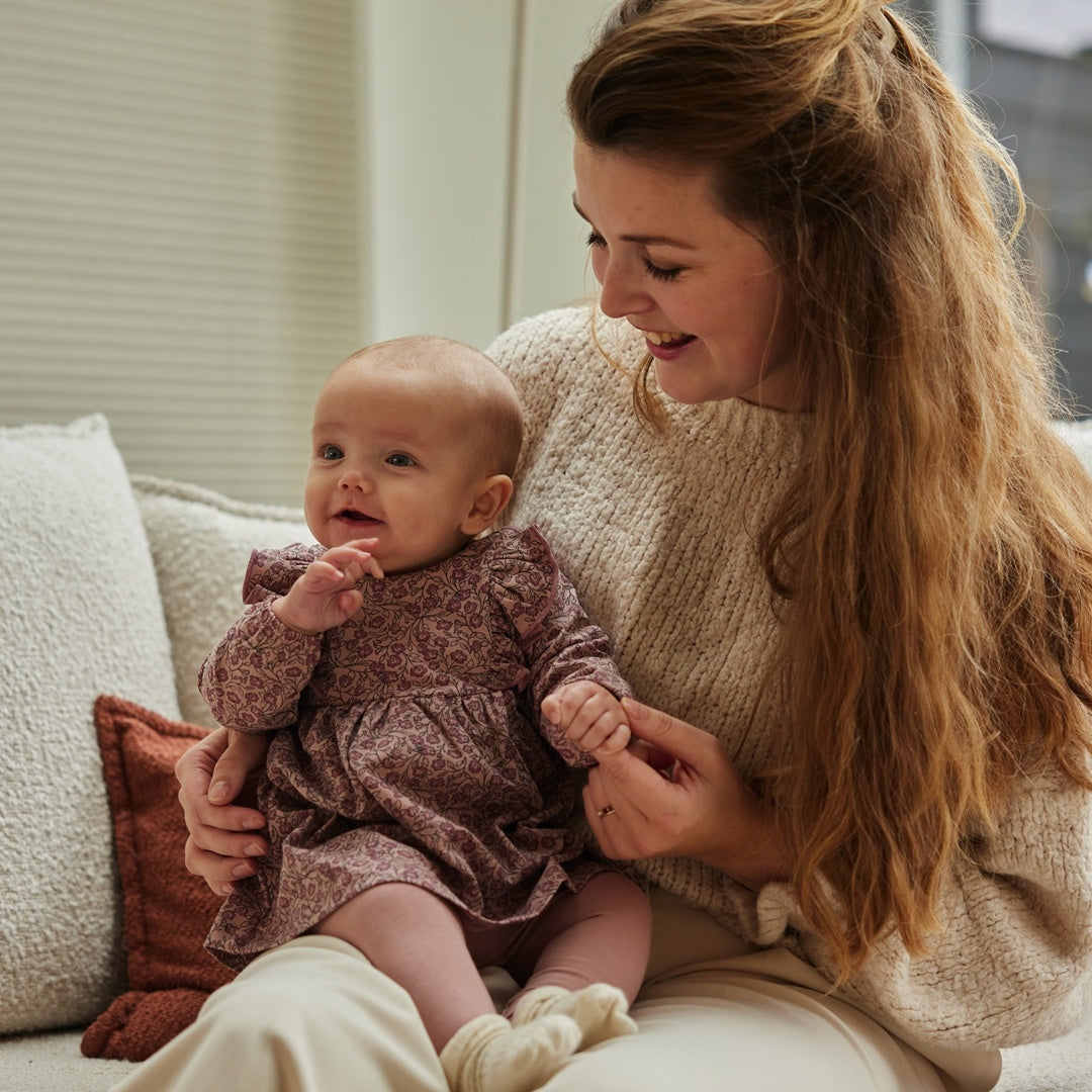 2 - Delig setje Light mauve - 04 Girls little flower