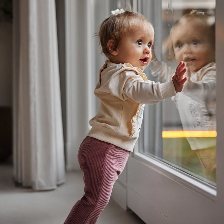 Trui Off white - 04 Girls little flower