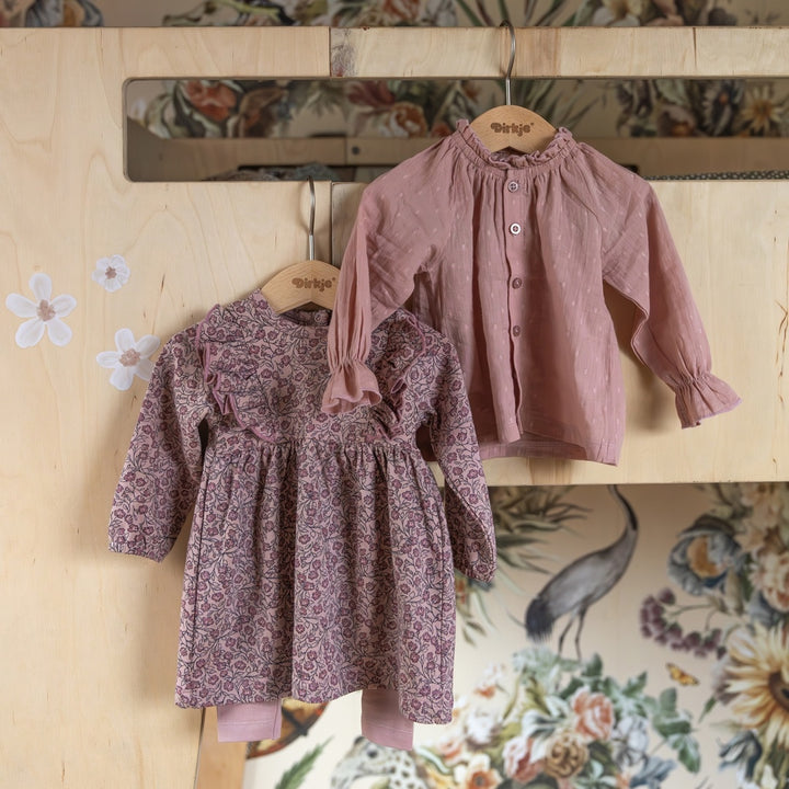 Blouse Light mauve - 04 Girls little flower