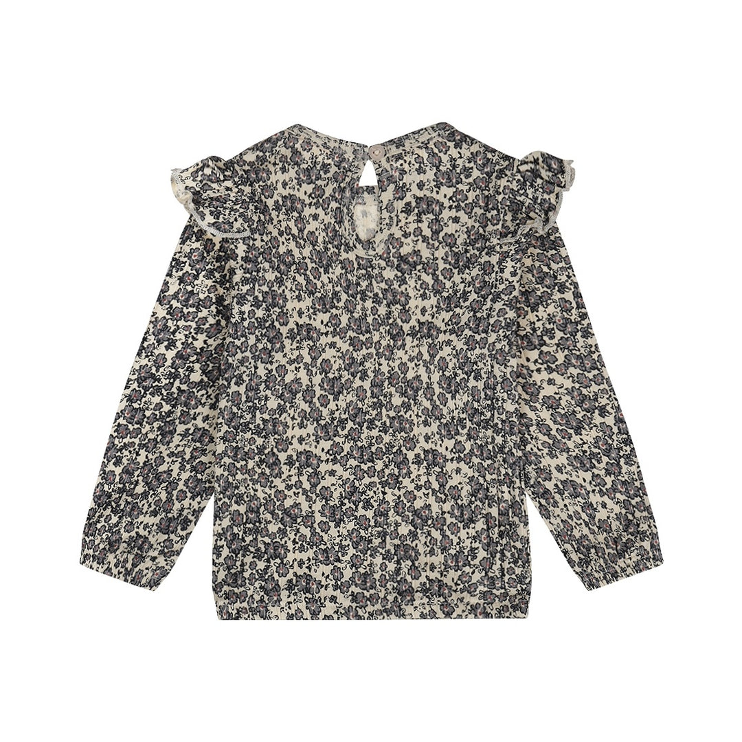Trui loose fit Off white - 04 Girls little flower