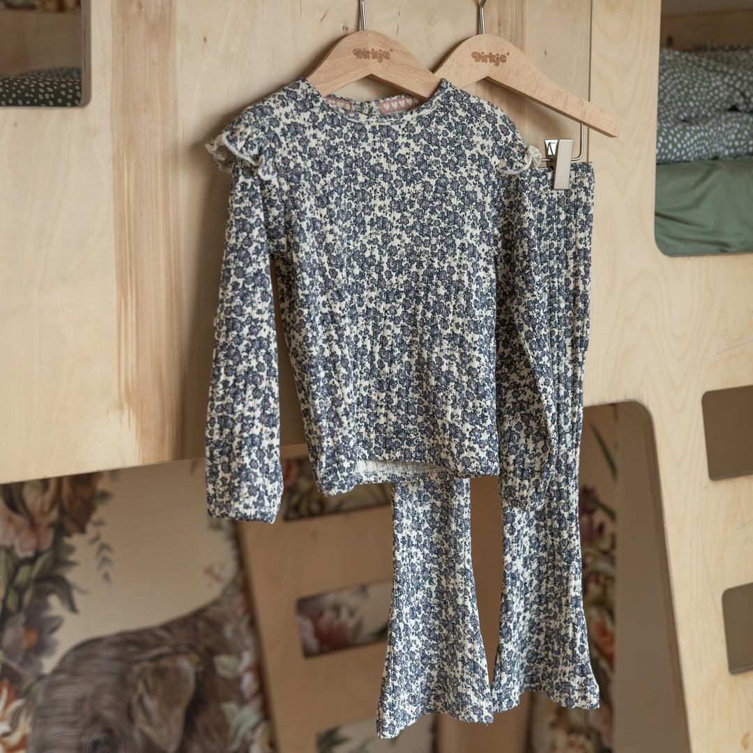 Trui loose fit Off white - 04 Girls little flower