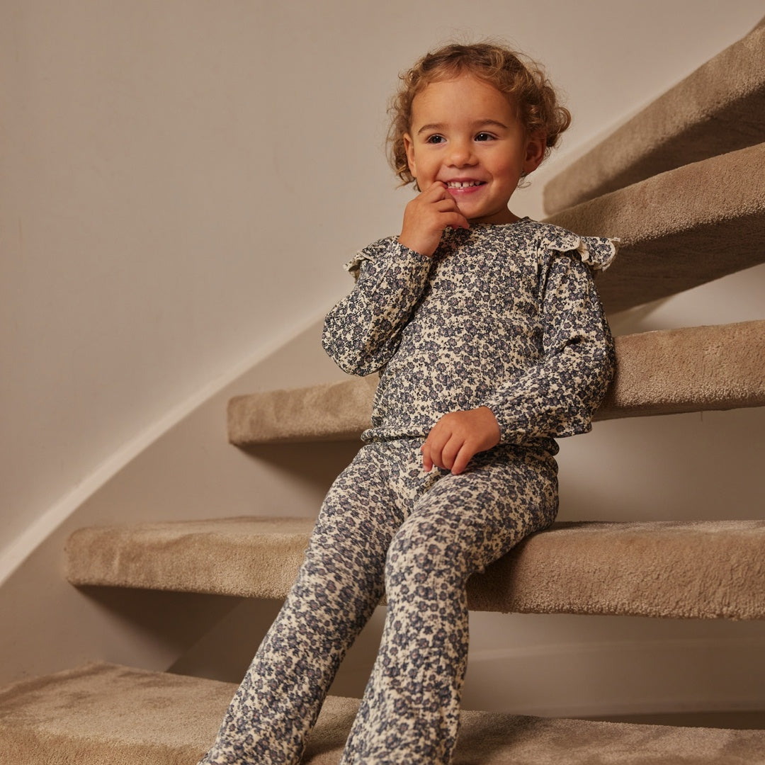 Trui loose fit Off white - 04 Girls little flower