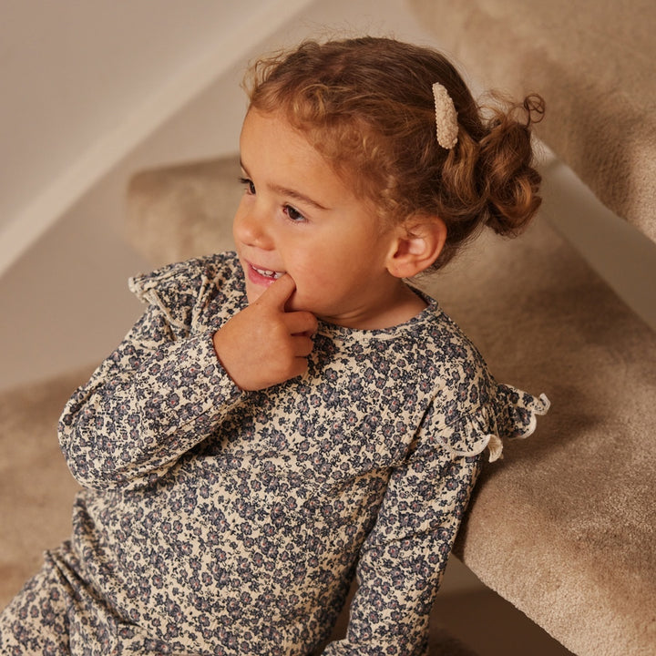 Trui loose fit Off white - 04 Girls little flower