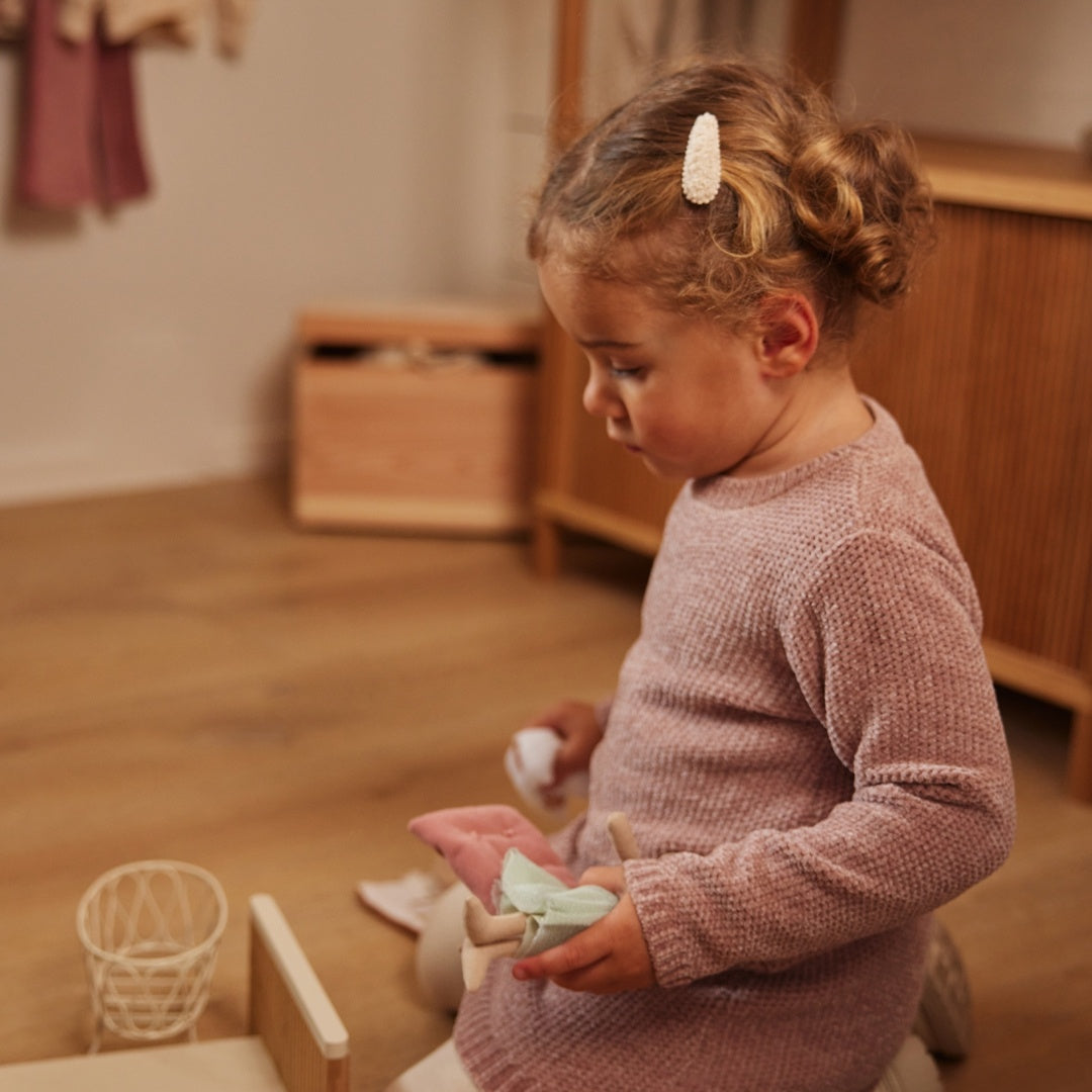 Jurk ls Light mauve - 04 Girls little flower