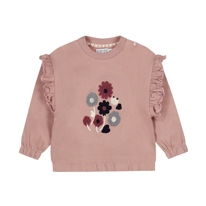 Trui loose fit Light mauve - 04 Girls little flower