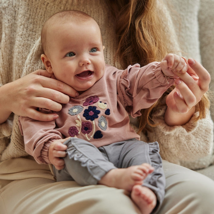 Trui loose fit Light mauve - 04 Girls little flower