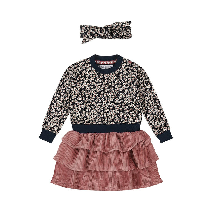 Jurk + haarband Navy - 05 Girls amour