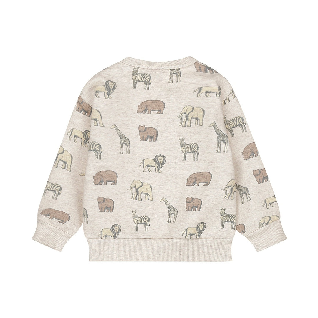 Trui loose fit Pebble - 01 Boys safari friends A