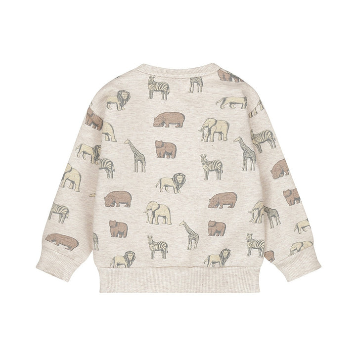 Trui loose fit Pebble - 01 Boys safari friends A