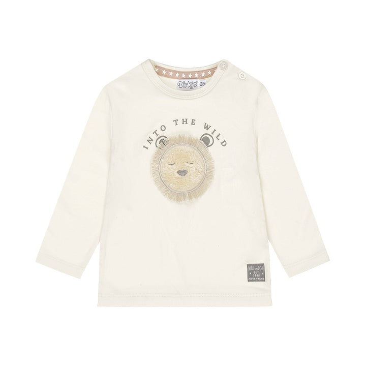 Longsleeve Off white - 01 Boys safari friends B