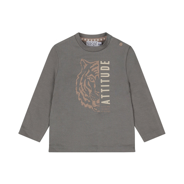 Longsleeve Grey - 01 Boys safari friends B
