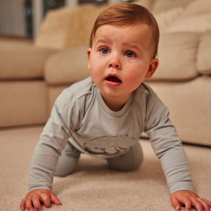 Longsleeve Faded blue - 02 Boys frosty friends