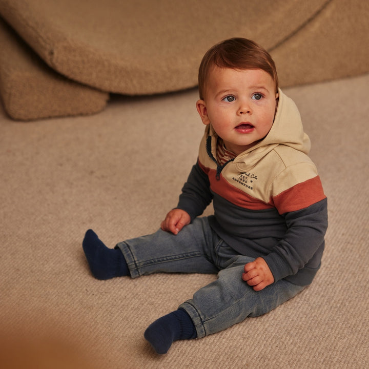 Trui with hood Navy - 03 Boys wildland