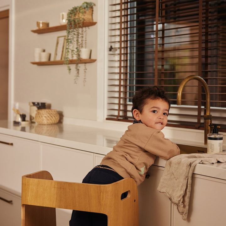 Trui dropped shoulder Taupe - 04 Boys space