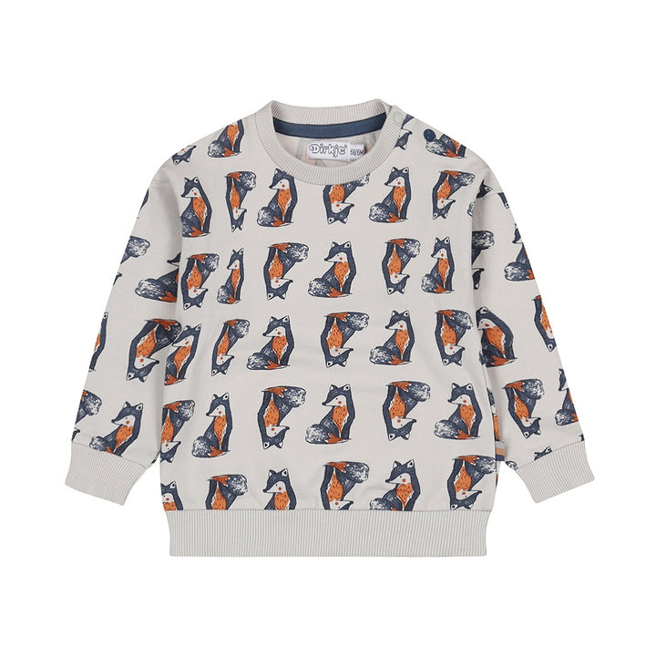 Trui dropped shoulder Light grey - 05 Boys woodland