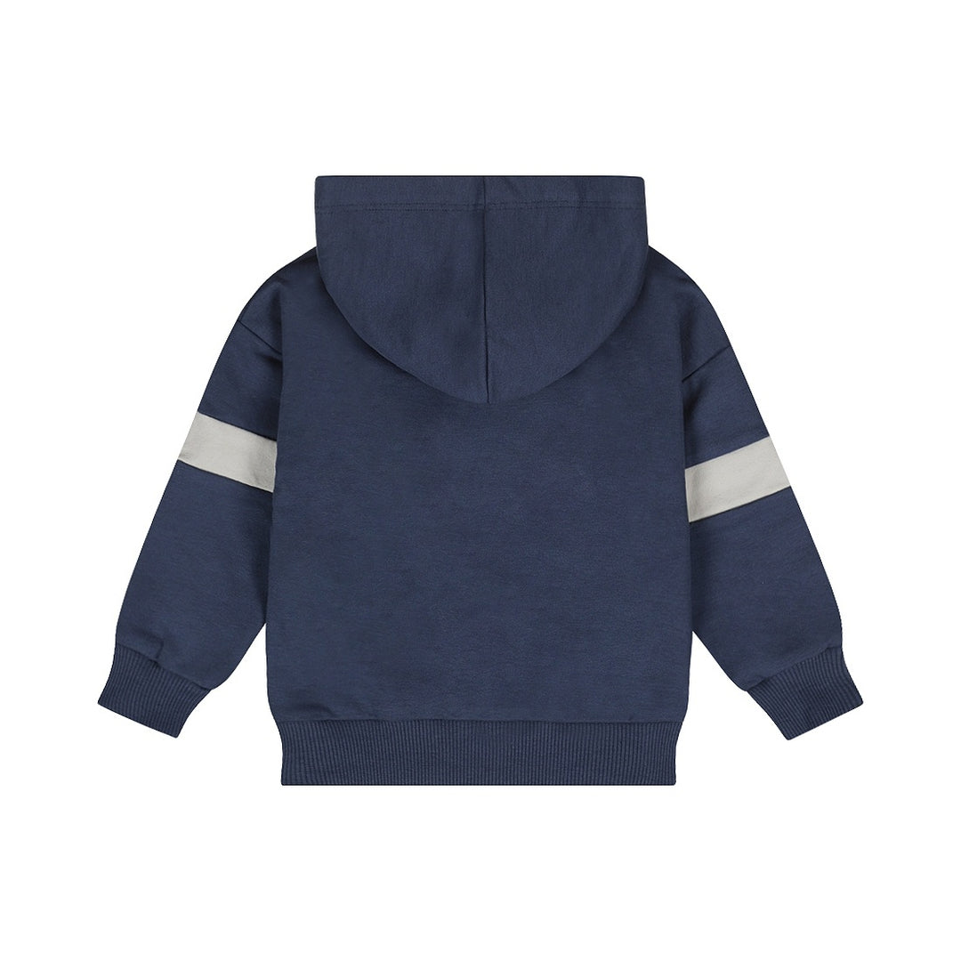 Trui with hood dropped shoulder Navy - 05 Boys woodland