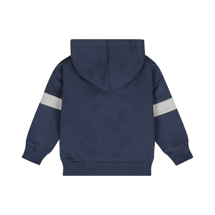 Trui with hood dropped shoulder Navy - 05 Boys woodland