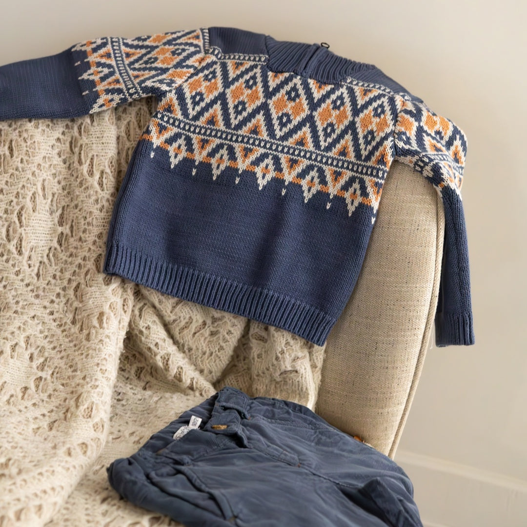 Broek Navy - 05 Boys woodland