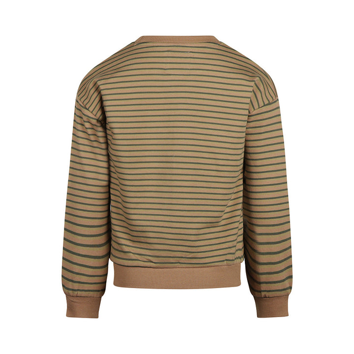 Trui dropped shoulder with crewneck Dark sand