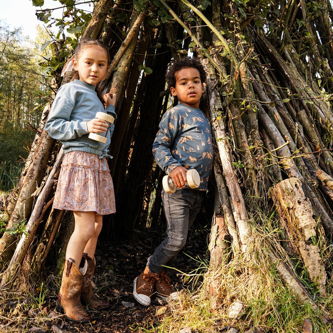 Longsleeve Steel blue