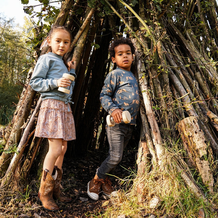 Longsleeve Steel blue
