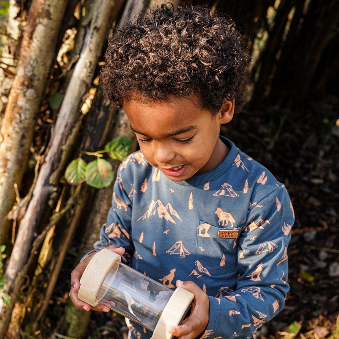 Longsleeve Steel blue