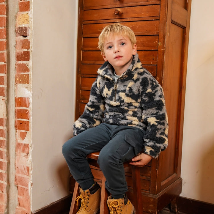 Joggingbroek cargo Steel blue