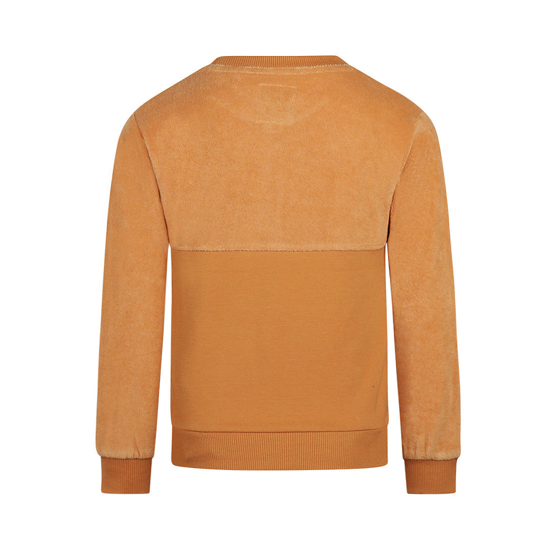 Trui with crewneck Camel