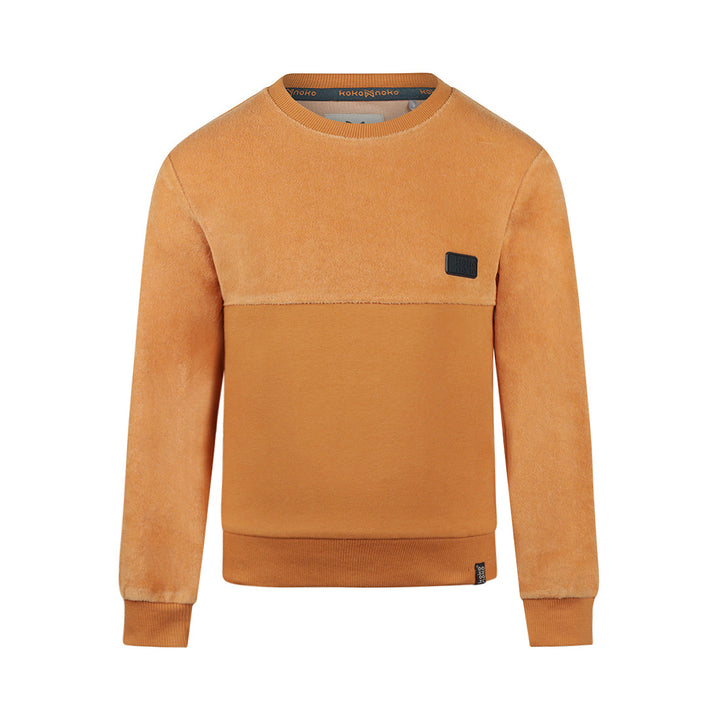 Trui with crewneck Camel