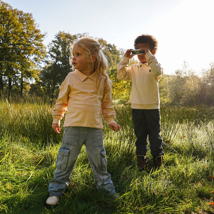 Broek loose fit Steel blue
