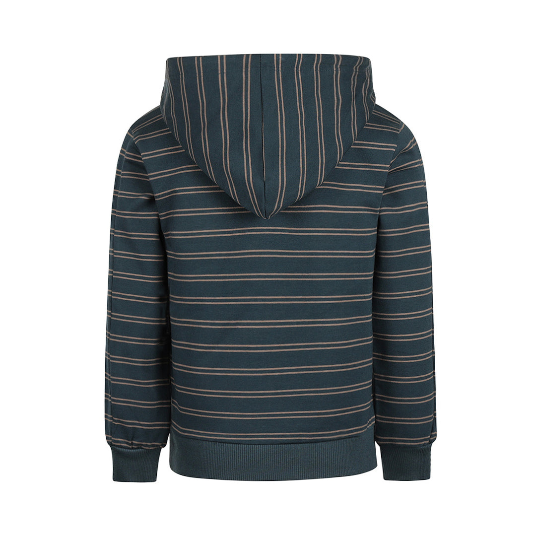 Trui with hood Steel blue