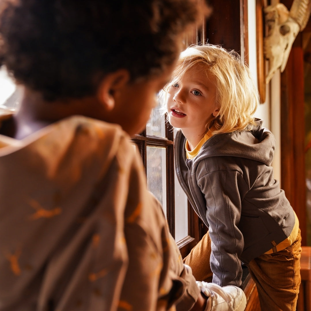 Vest with hood Mid Grey