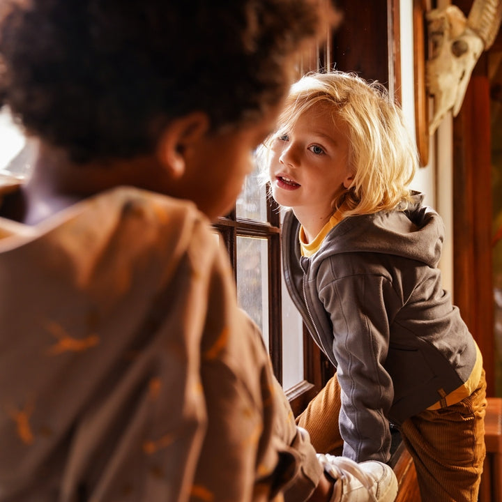 Vest with hood Mid Grey