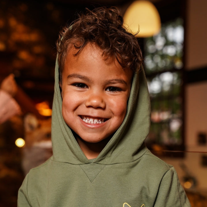 Trui with hood Green