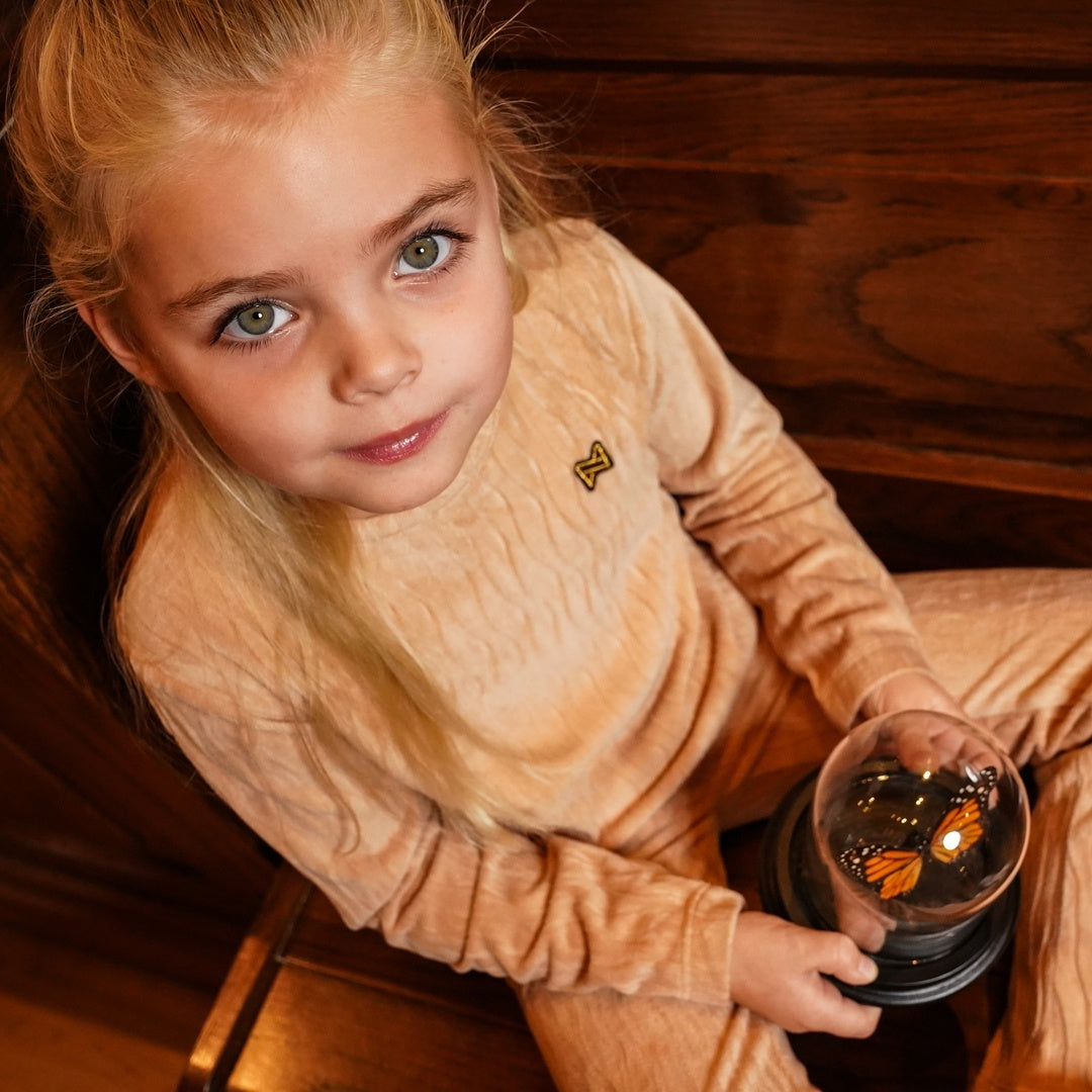 Hose ausgestellt Karamellbraun