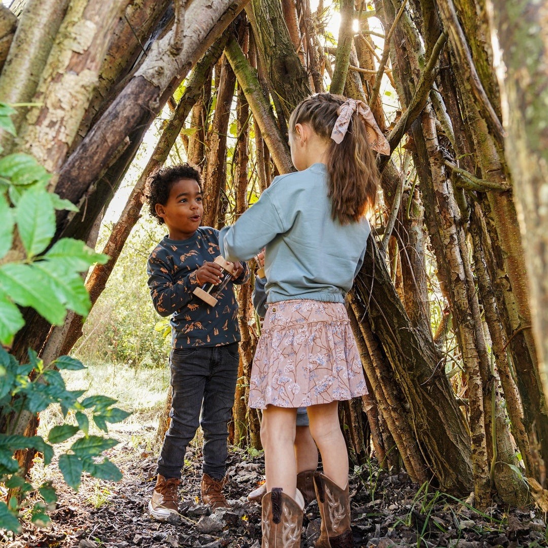 Rok mit Shorts Karamellbraun