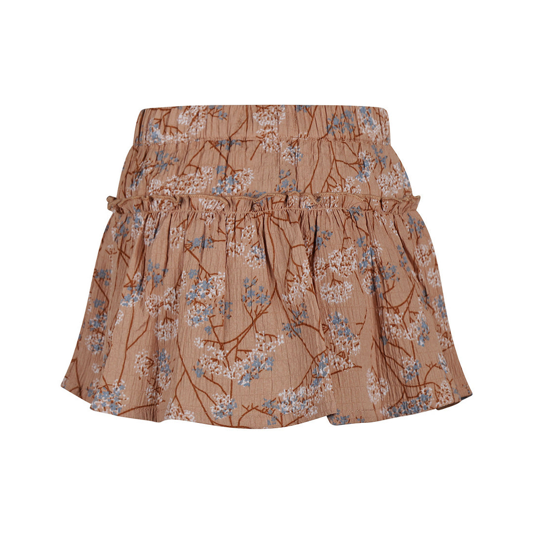 Rok mit Shorts Karamellbraun
