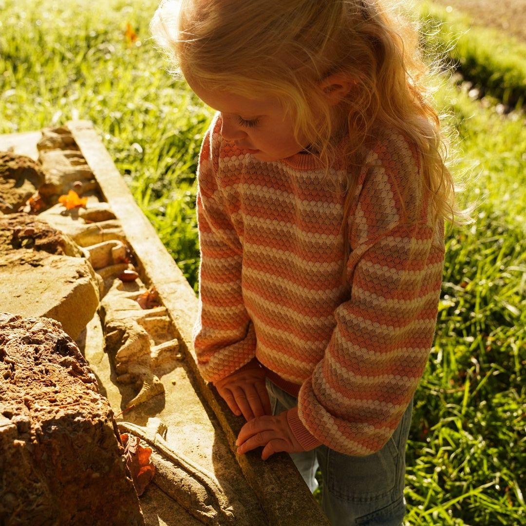 Trui dropped shoulder Dusty pink