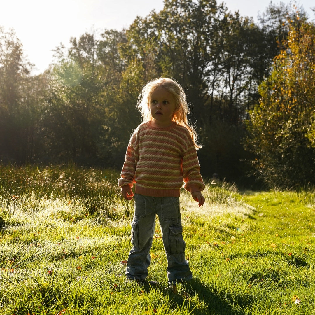 Trui dropped shoulder Dusty pink