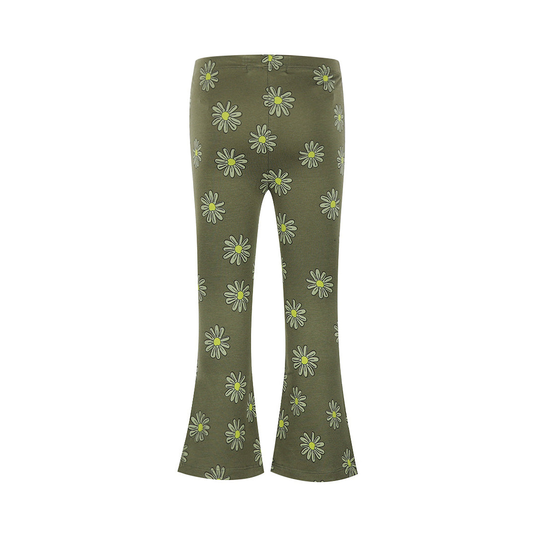Legging flared Army green
