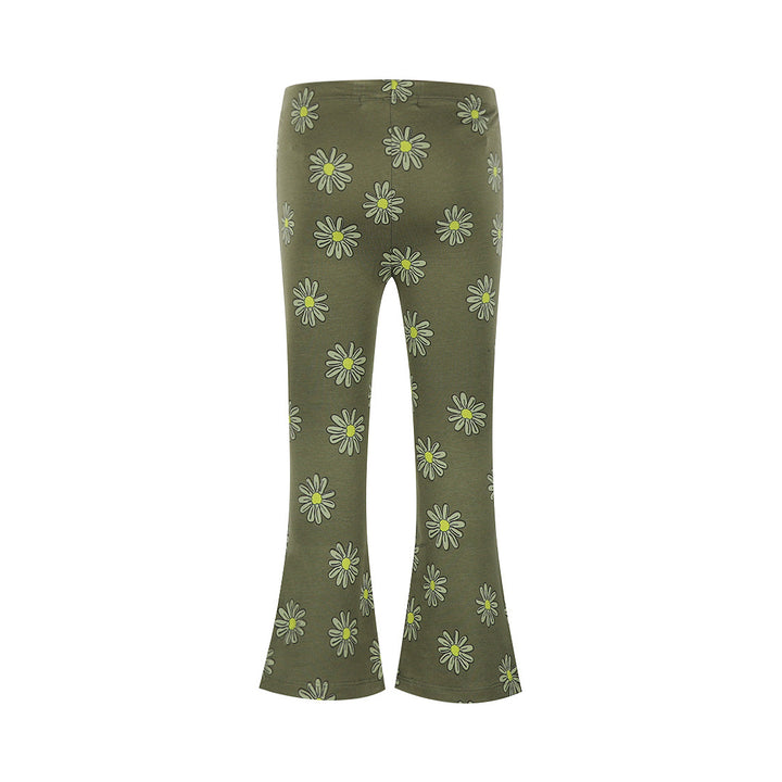 Legging flared Army green