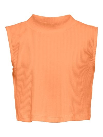 T - shirt LINEA Orange Chiffon Regular Fit