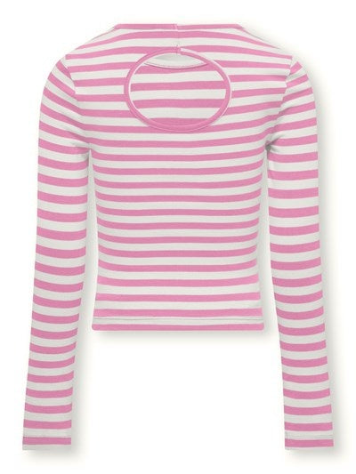 Kids longsleeve HEIDI Tangerine Begonia Pink Back Cut Regular Fit
