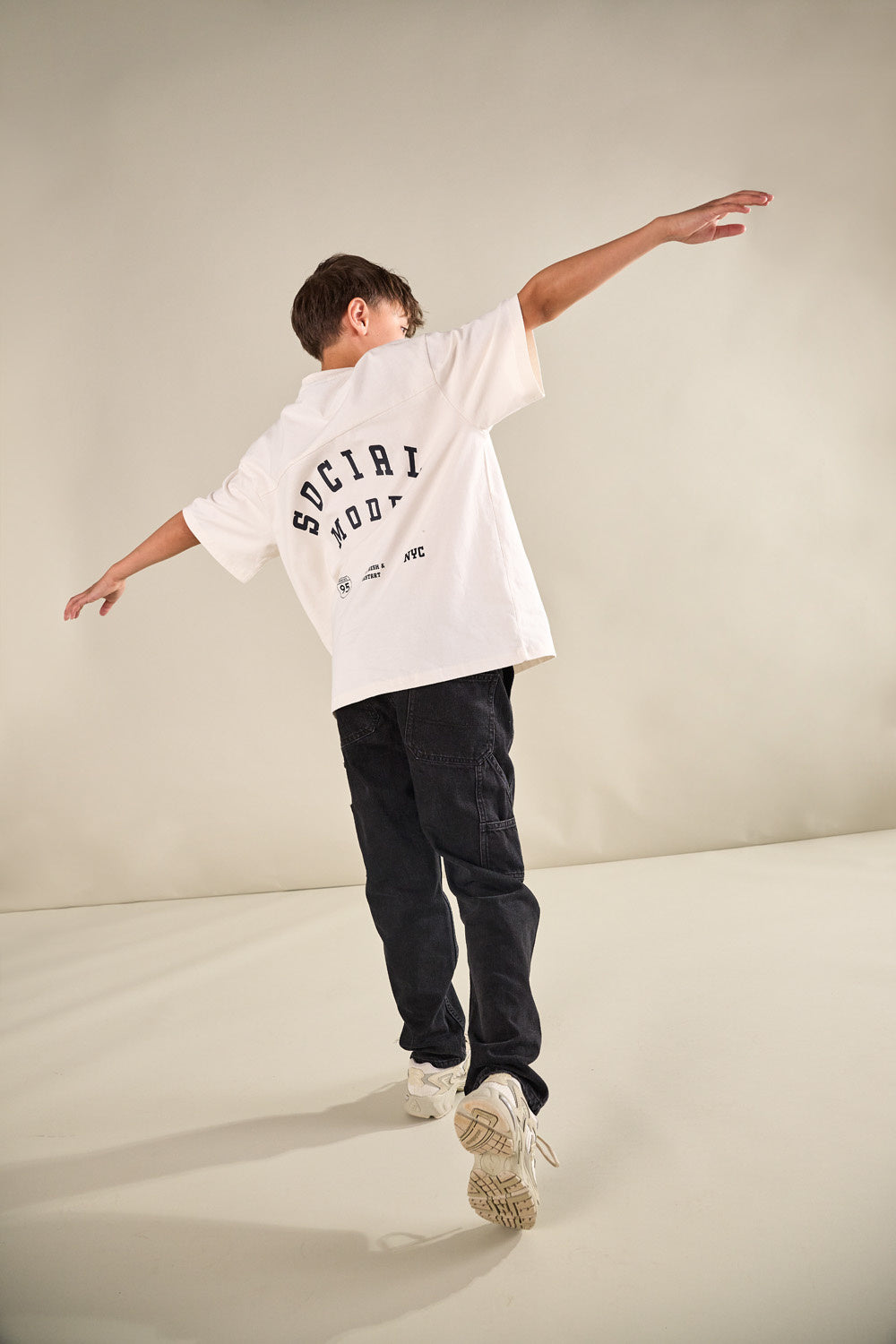 T - shirt GORDON Tofu Print Social Oversize Fit