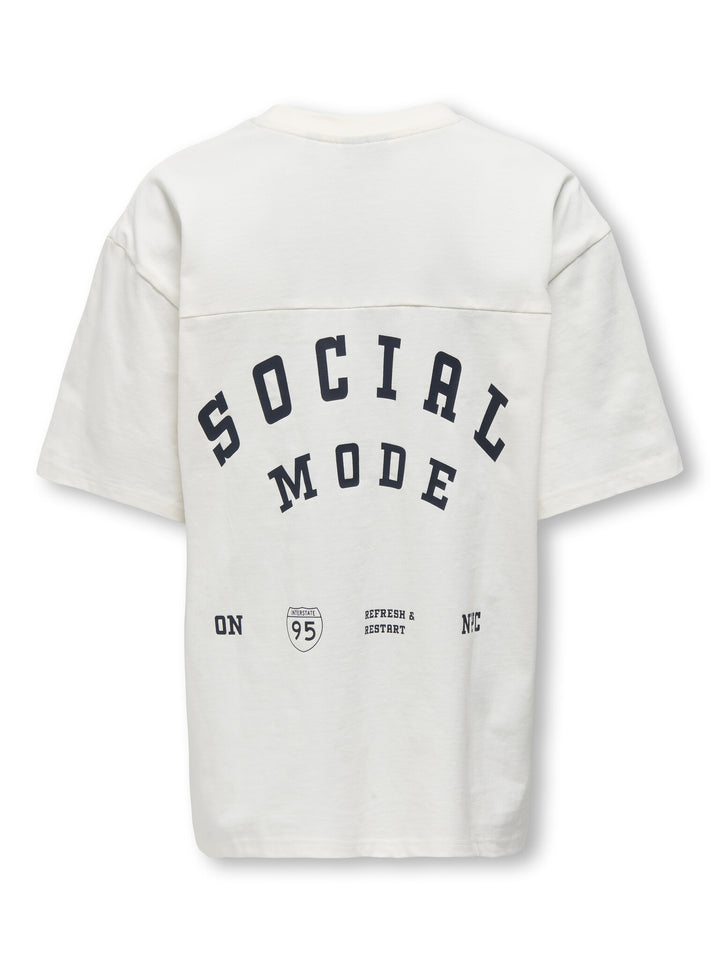 T - shirt GORDON Tofu Print Social Oversize Fit