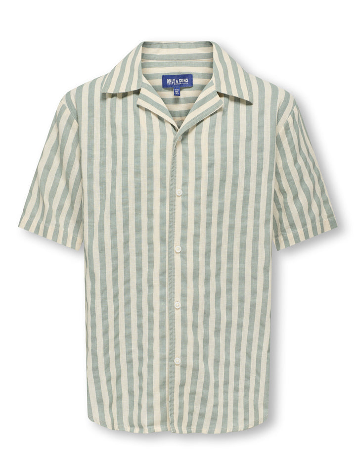 Blouse MATTIE Iceberg Green Ecru Regular Fit